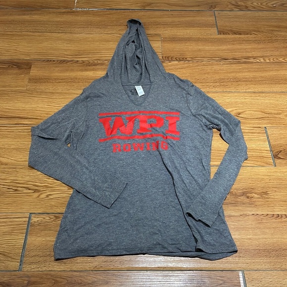 WPI Rowing Hooded Tee - Picture 1 of 4